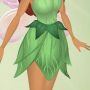 Springtime Green Twirly Leaf Belt