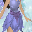 Lavender Purple Single Leaf Sash