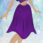 Long Lily Skirt Mulberry Purple