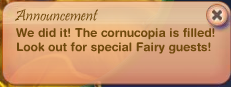 Cornucopia Filled