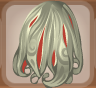 Mushroom White Slit Satin Firefly Skirt.Png