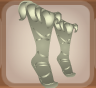 Mushroom White Leaf Topper Boots.Png