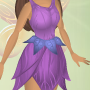 Periwinkle Blue Twirly Leaf Belt