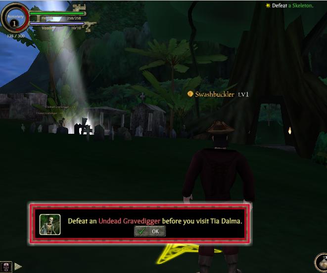 Defeat An Undead Gravedigger