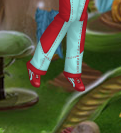 Rosetta Red Finish Line Shoes with Waterfall Blue Trim (Fairy)