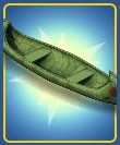 Davey Crockett's Canoe Couch Color Green