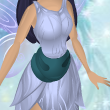 Draping Petal Sash Moonshadow Blue