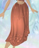 Draping Daffodil Skirt Peachy Orange