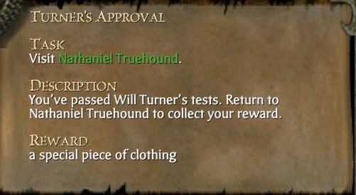 TURNER'S APPROVAL
