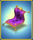 Aladdin's Flying Carpet Chair Purple