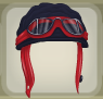 Pepper Black Vintage Racer Helmet with Rosetta Red Trim.png