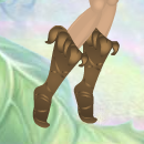 Cinnamon Brown Leaf Topper Boots