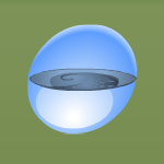 Lily Pad Mat Raindrop Blue
