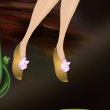 Beech Brown Flower Slippers