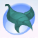 Wax Leaf Sash Candy Blue.Png