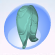 Lily Pad Bubble Skirt Hydrangea Blue.Png