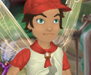 Golden Tan Camp Pixie Dust Kerchief with Sunset Orange Trim (Sparrow Man)
