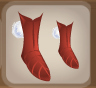Sunset Orange Cottonpuff Short Boots.Png