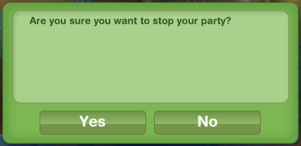Are You Sure You Want To Stop Party