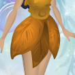 Goldfish Orange Sweetgum Leaf Skirt