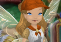 Custard Yellow Camp Pixie Dust Kerchief with Fawn Orange Trim (Fairy)