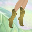 Corn Cob Yellow Twirly Boots