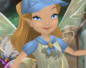 Buried Treasure Brown Camp Pixie Dust Kerchief with Tundra Blue Trim (Fairy)