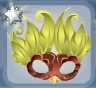 Daffodil Yellow Wren Feather Bird Mask.Png