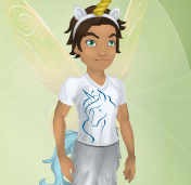 Crisp White Never Unicorn Top (Sparrow Man)