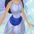 Peacock Blue Draping Petal Sash