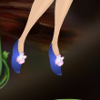 Blue Jay Blue Flower Slippers